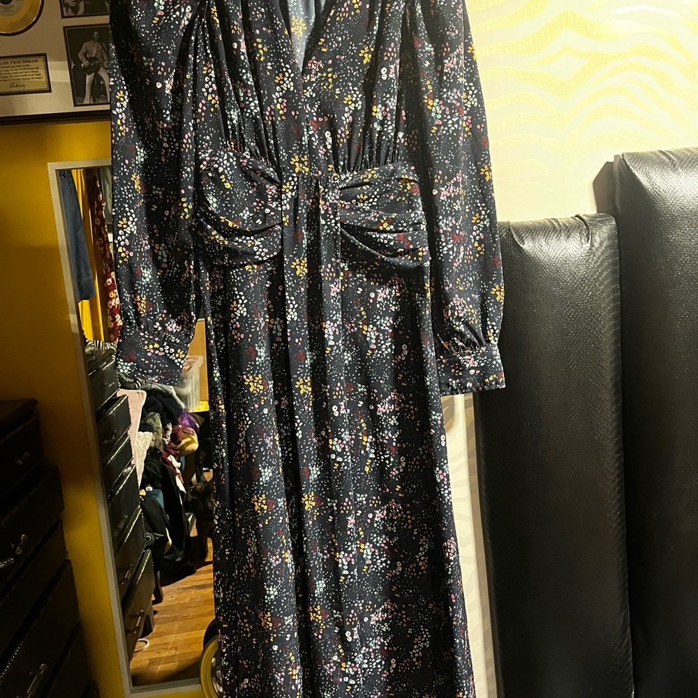 Derek Lam Collective Blue Floral dress - Picture 7 of 10